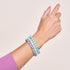 Blanc | Argent sterling .925 | Bracelet en verre du Cheshire